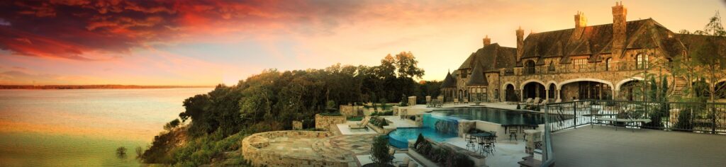 van trease designs exterior with pool